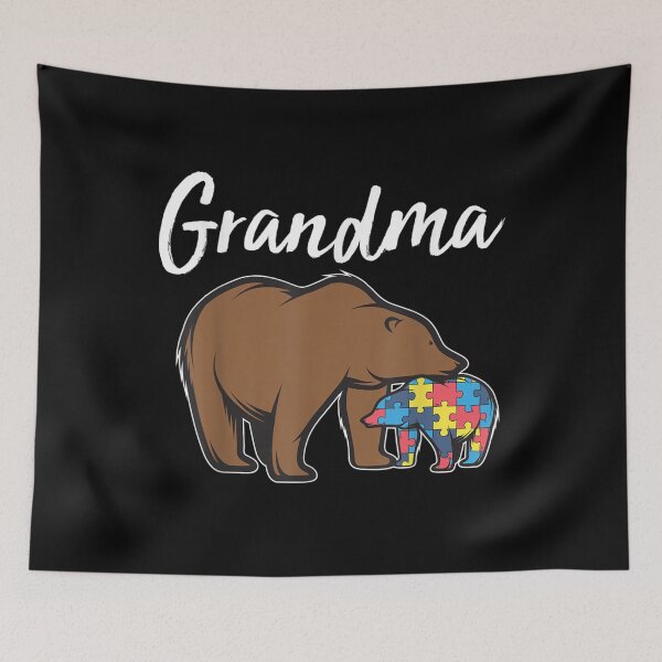 Item preview, Bear Autism Puzzle Awareness _ Grandma Bear Gifts Tee designed and sold by YoungTo.