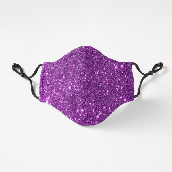 Purple Sparkly Glitter Fitted 3-Layer