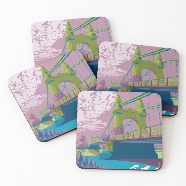 Item preview, Hammersmith Bridge vivid print designed and sold by Longsummer.