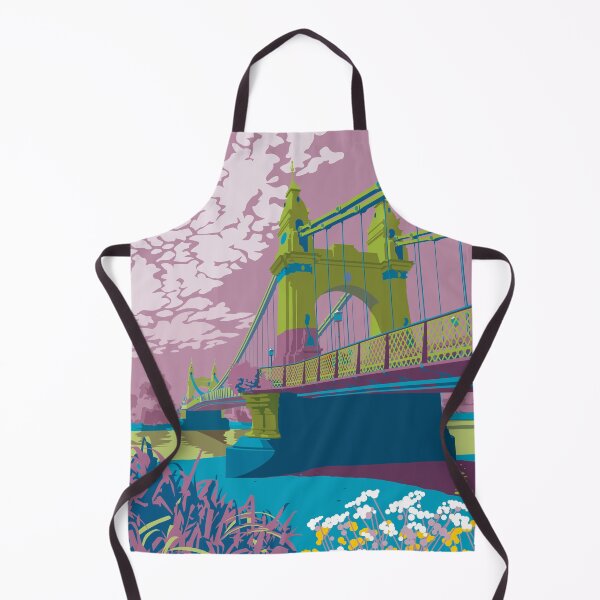 Item preview, Hammersmith Bridge vivid print designed and sold by Longsummer.