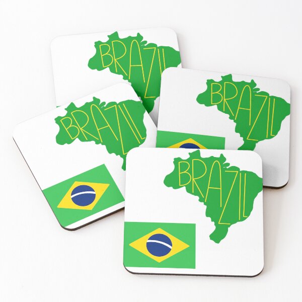 Item preview, brazil outline and flag sticker pack designed and sold by mariannamorais.