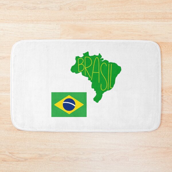 Item preview, brasil outline and flag sticker pack designed and sold by mariannamorais.
