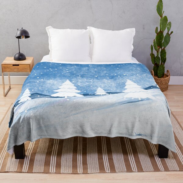 Item preview, Watercolor Winter Landscape designed and sold by Vector Scout Lab.