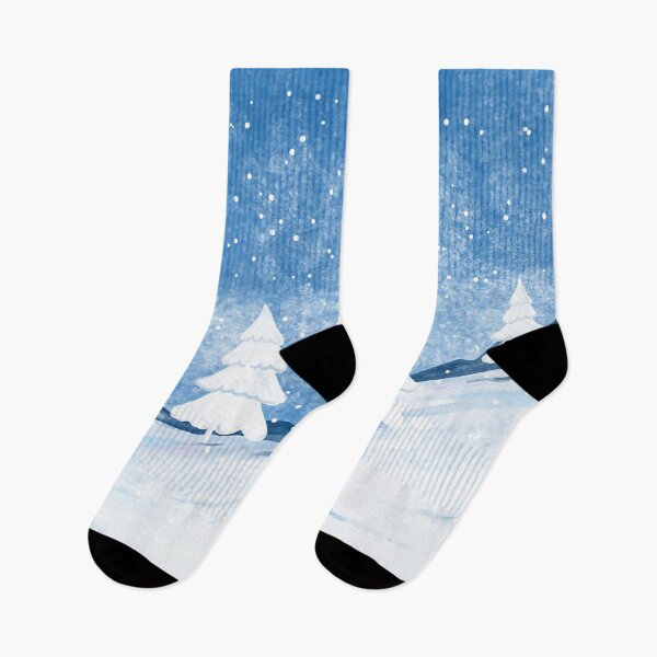Item preview, Watercolor Winter Landscape designed and sold by Vector Scout Lab.