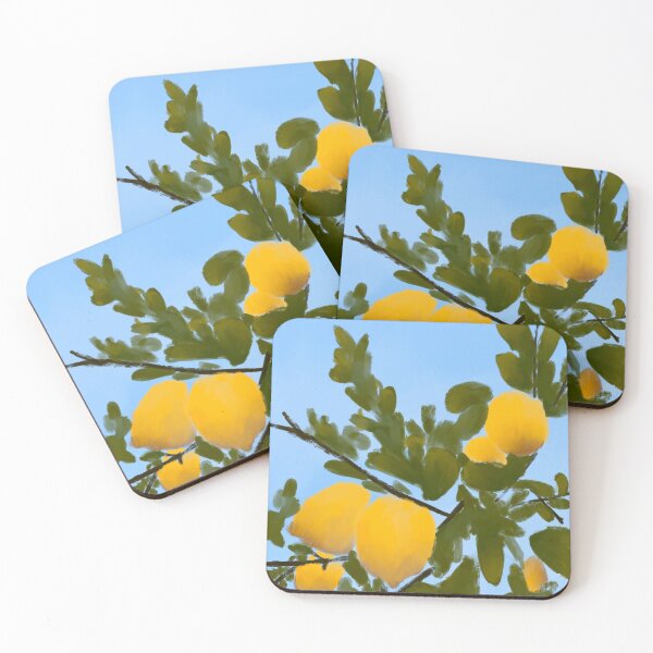 Item preview, lemons digital painting  designed and sold by mariannamorais.