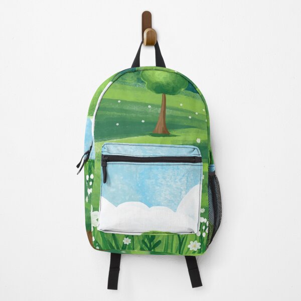 Item preview, Watercolor Spring Meadow Landscape designed and sold by Vector Scout Lab.