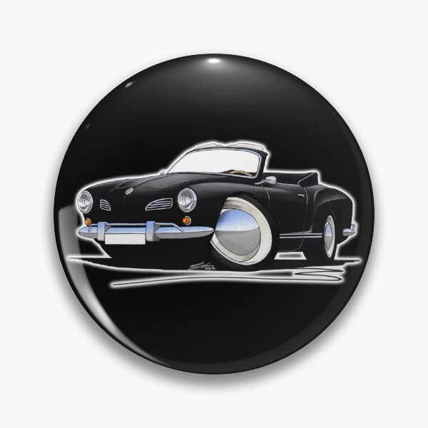 Item preview, Karmann Ghia Cabriolet Black designed and sold by Yeomans Cartoons.