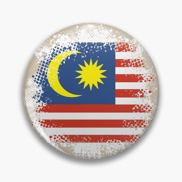 Item preview, Flag of Malaysia - Splat designed and sold by pixelinga.