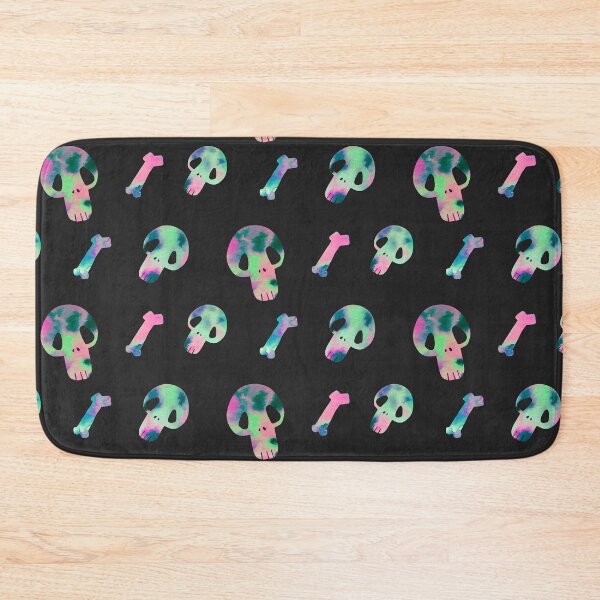 Item preview, Toxic green skulls designed and sold by MyYellowBird.