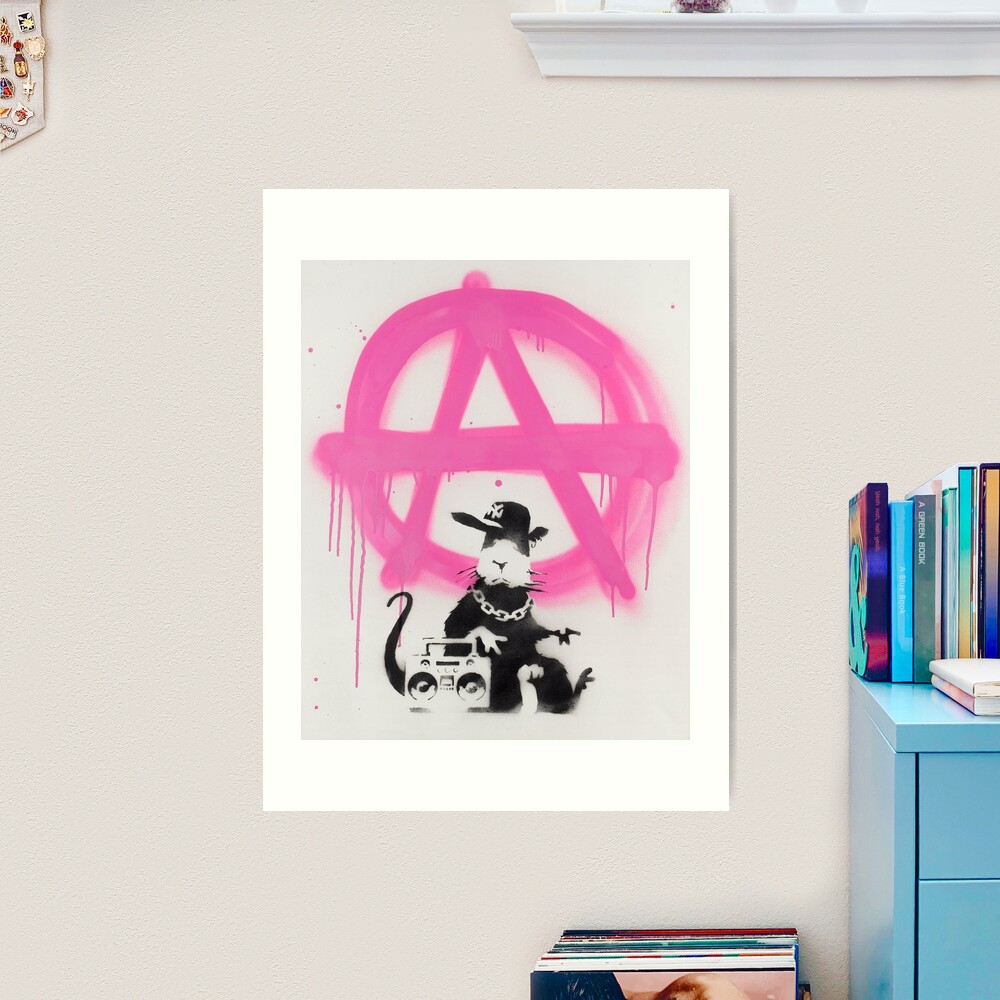 マツさん専用です。バンクシー Anarchy Rat 道路標識 R&S 証明書付 Banksy バンクシー Anarchy Rat 道路標識 R&S 証明書付 