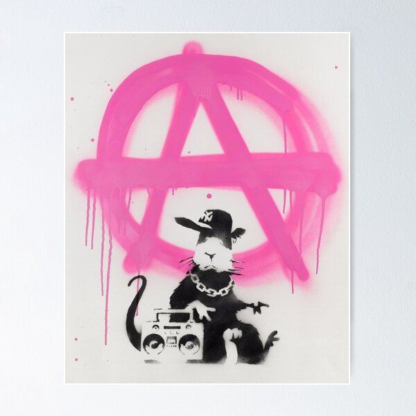 Banksy - If you Leave Trash, You are Trash print by Pineapple
