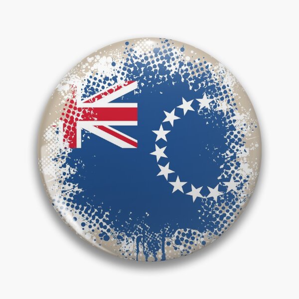 Artikelvorschau, Flag of Cook Islands - Splat entworfen und verkauft von pixelinga.
