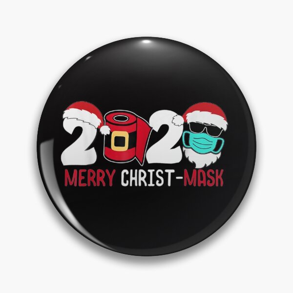Item preview, Merry Christ Mask 2020 Quarantine Christmas Santa Face Mask designed and sold by JoanneHughes.