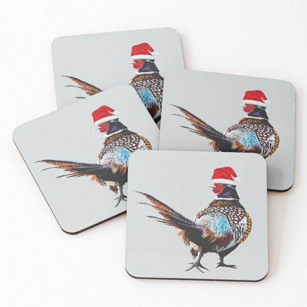Item preview, Christmas Pheasant - Festive pheasants - game bird-  Christmas Pheasant art  designed and sold by IslesArt.