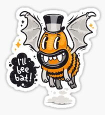 Cartoon Monster I'll Bee Bat Sticker