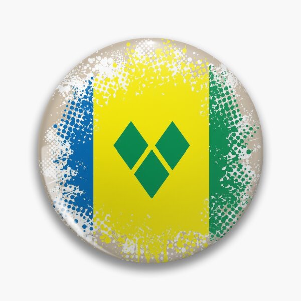 Item preview, Flag of Saint Vincent and the Grenadines - Splat designed and sold by pixelinga.