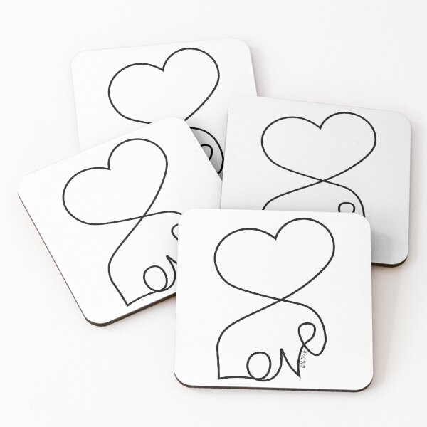 Item preview, love word hand write heart art designed and sold by Galena Georgieva.
