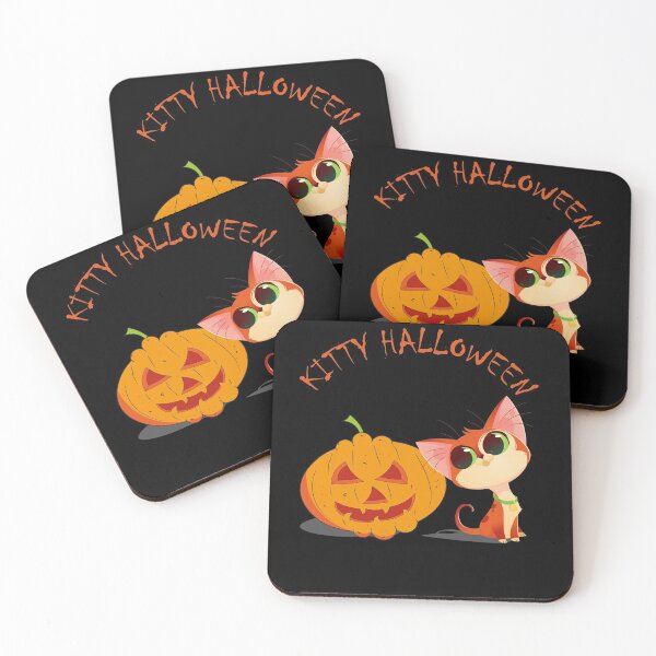 Artikelvorschau, Halloween Kürbiskopf Gesicht Kätzchen lustig süß entworfen und verkauft von FalkDania.