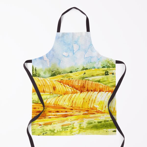 Item preview, Watercolor Farm Landscape designed and sold by Vector Scout Lab.