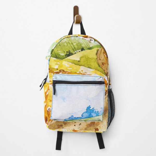 Item preview, Watercolor Farm Landscape designed and sold by Vector Scout Lab.
