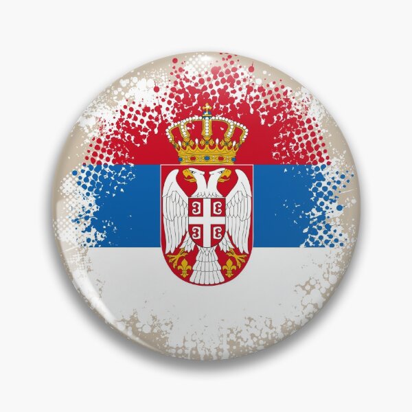 Item preview, Flag of Serbia - Splat designed and sold by pixelinga.