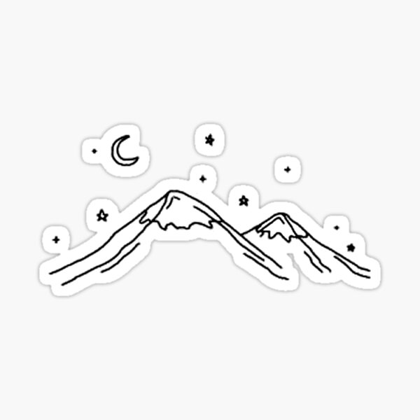 Item preview, Montains and night designed and sold by nabiisalive.