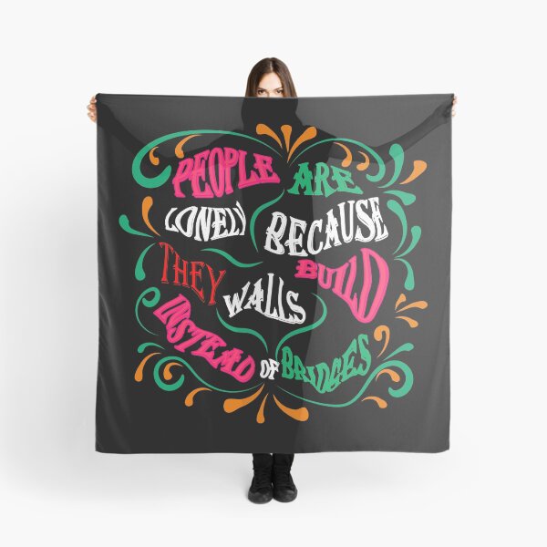 Item preview, People are lonely because they build walls designed and sold by Galina Kostyaeva.