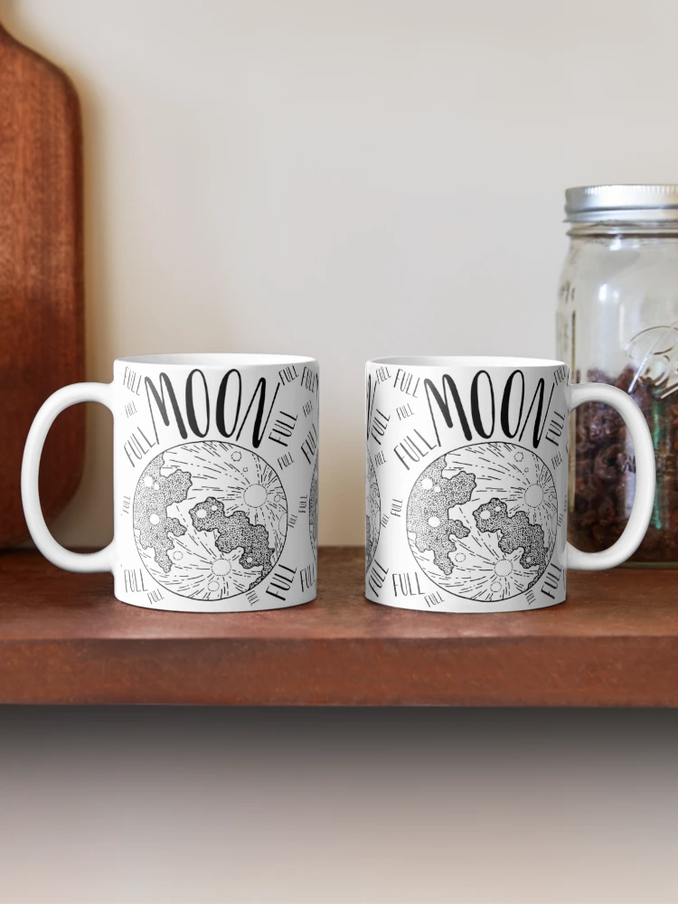 Thumbnail 2 of 6, Coffee Mug, Full Moon designed and sold by RIVEofficial.