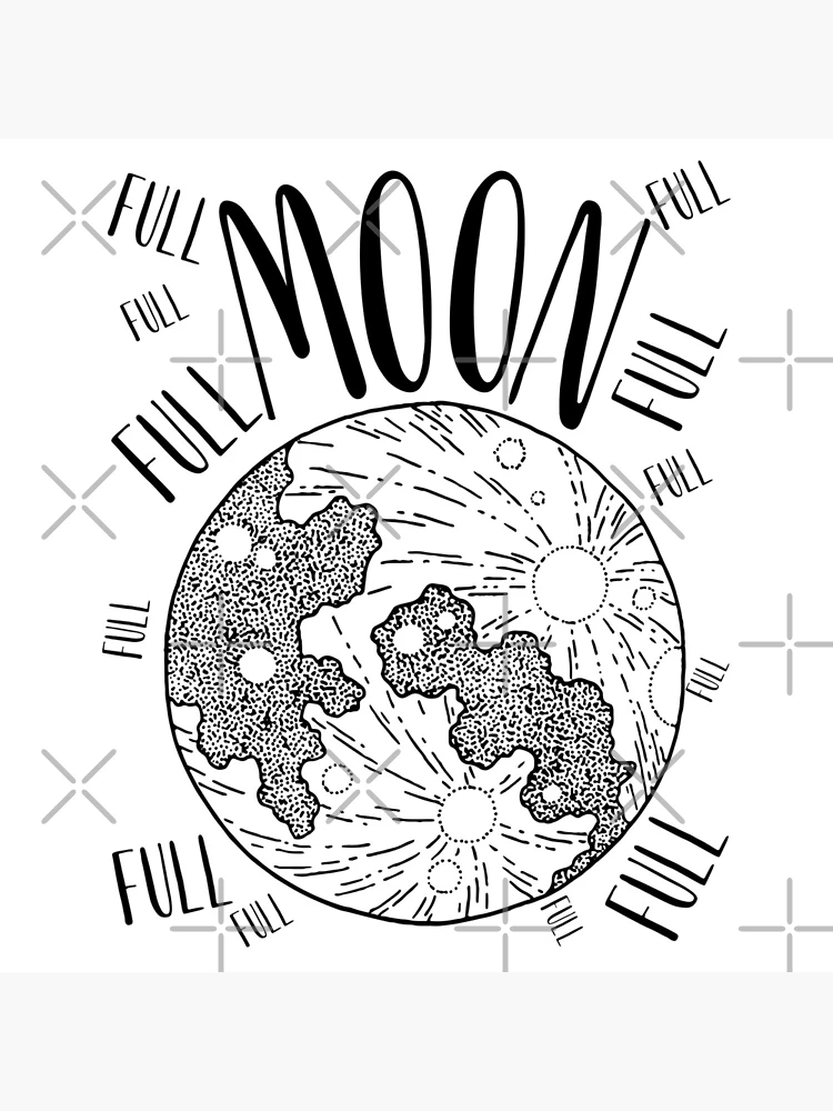Thumbnail 5 of 5, Coasters (Set of 4), Full Moon designed and sold by RIVEofficial.