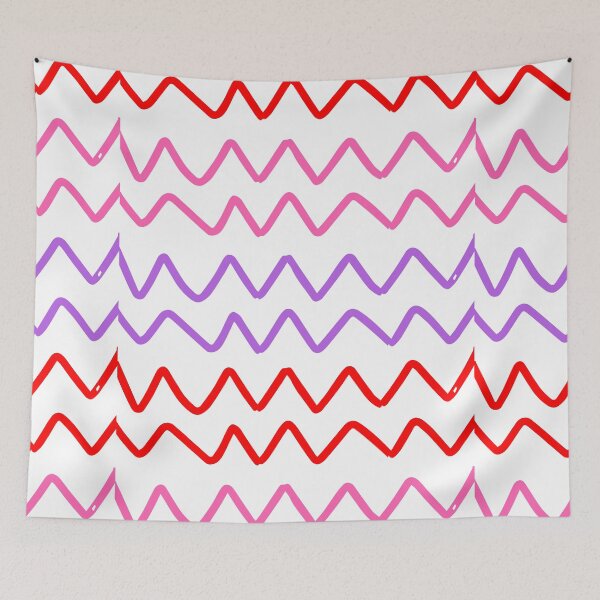 Item preview, Zigzag colourful lines seamless pattern on white background designed and sold by Giree07.
