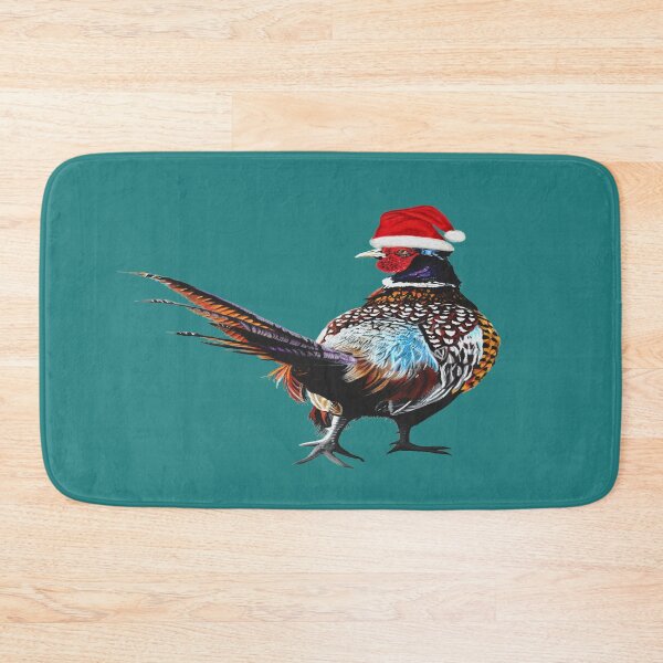 Item preview, Christmas Pheasant - Festive pheasants - game bird-  Christmas Pheasant art  designed and sold by IslesArt.