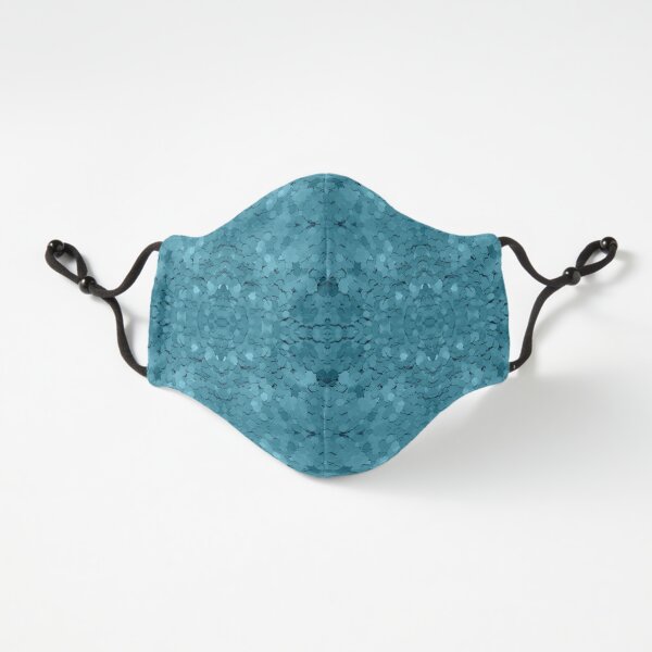 Teal Sequin Pattern Fitted 3-Layer