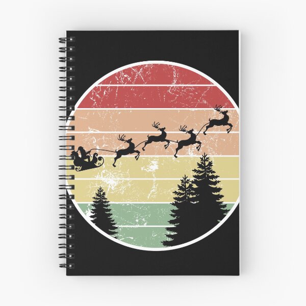 Item preview, Santa Delivering Presents On Distressed Retro Background designed and sold by juvajay.