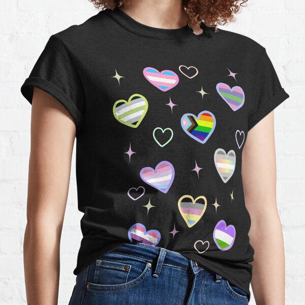 Cute genders LOVE PRIDE Camiseta clásica