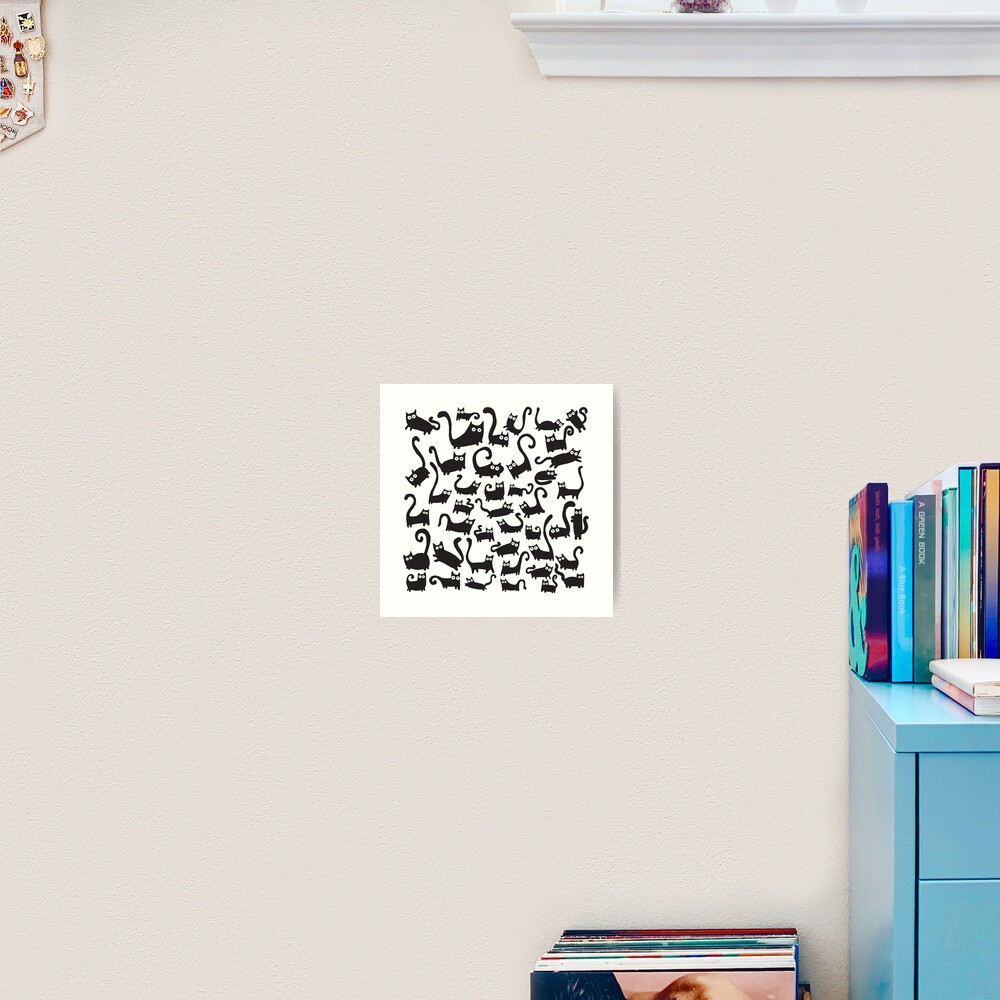 Black cats Art Print
