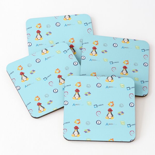 Item preview, linux leading distros surrounds tux designed and sold by Indite.