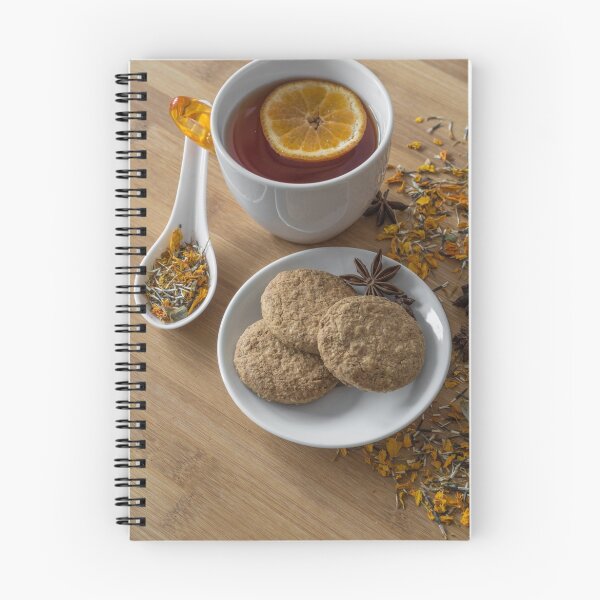 Item preview, Tea,vegan cookies ,orange and anise on wooden background designed and sold by JPopov.