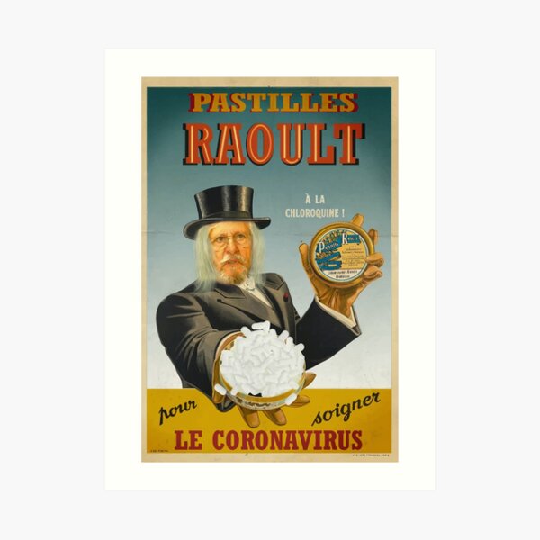 Pastilles Raoult, à la chloroquine! Impression artistique