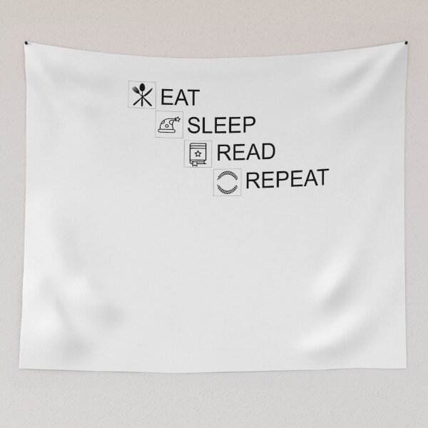 Item preview,  Eat sleep read repeat designed and sold by YAHIA-14.