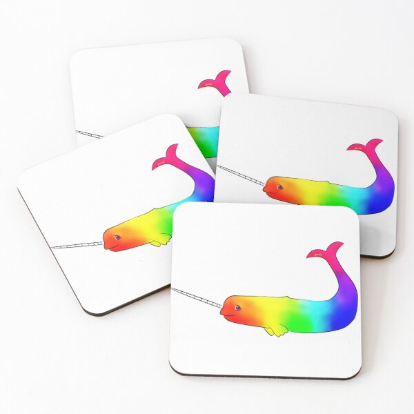 Item preview, Multicolour narwhal designed and sold by Midhuna.