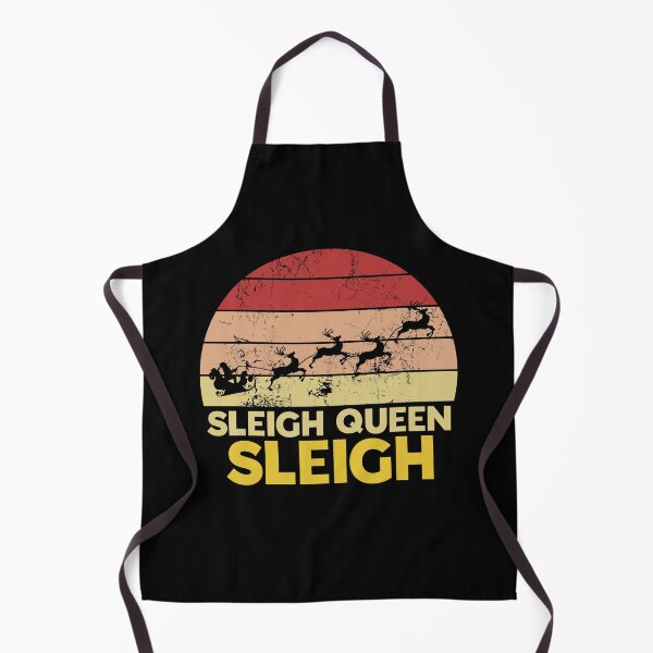 Aperçu de l'œuvre Sleigh Queen Sleigh Funny Christmas Jeu de mots créée et vendue par juvajay.
