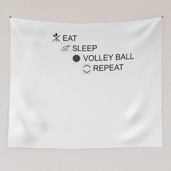 Item preview,  Eat sleep volley ball repeat designed and sold by YAHIA-14.