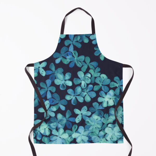 Item preview, Hand Painted Floral Pattern in Teal & Navy Blue designed and sold by micklyn.
