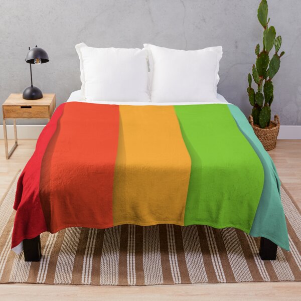 Item preview, 1980s Colorful Red Orange Yellow Green Teal Rainbow designed and sold by IamTrending.