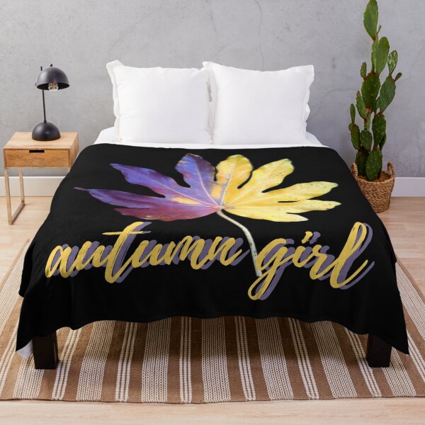 Item preview, Autumn Girl Two Colour Leaf  designed and sold by DesignsofNote.