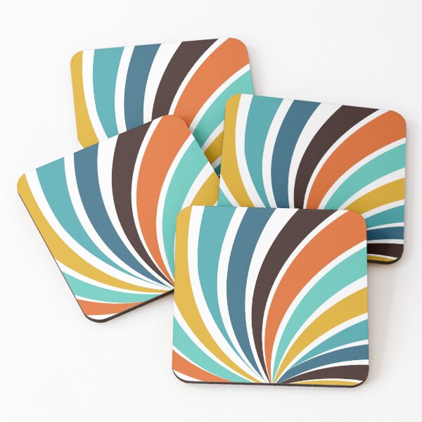 Item preview, 1980s Vintage Retro Rainbow  Waves designed and sold by IamTrending.