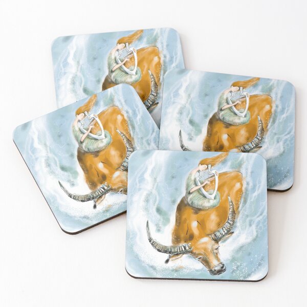 Item preview, The girl plays the lyre. Venus on the Golden bull. designed and sold by Mariartforyou.