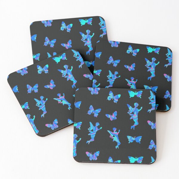 Item preview, Turquoise Bubblegum Fairies n Butterflies Sticker Pack designed and sold by AMSonArt.