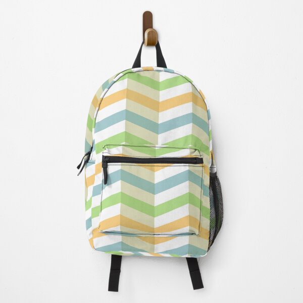 Item preview, Preppy Optical Illusion Pastel Orange Blue Green Chevron designed and sold by IamTrending.