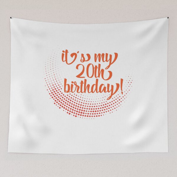 Item preview, 20th birthday 20th birthday tee designed and sold by fantasyy.